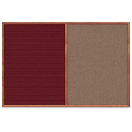 United Visual Products Slim Style Indoor Enclosed Corkboard, 30 UV503SC-WHITE-CLOUD